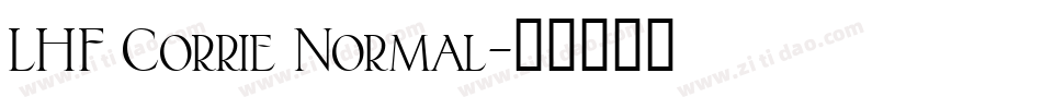 LHF Corrie Normal字体转换